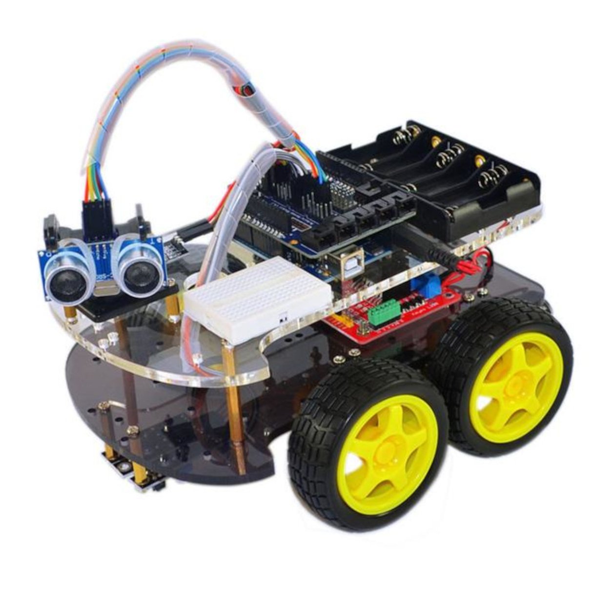 Obstacle Avoiding Robot circuit diagram